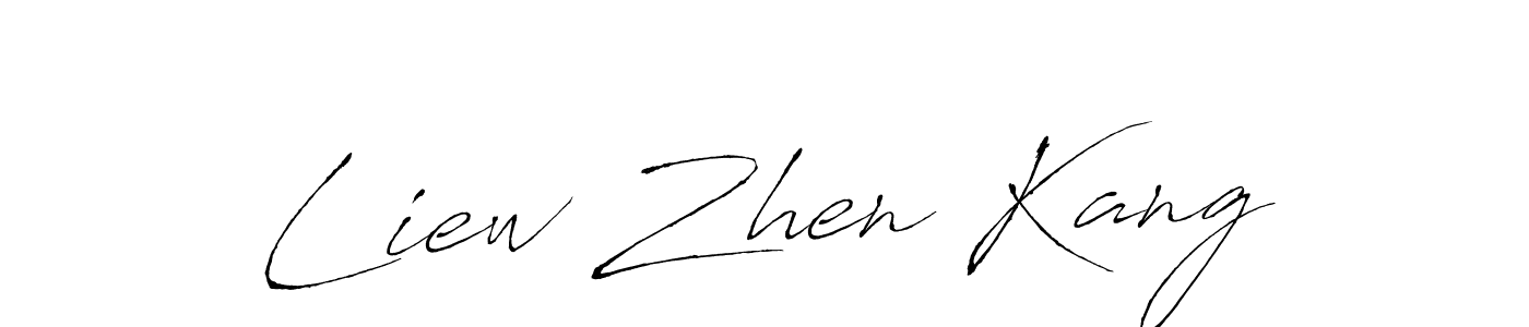 Make a short Liew Zhen Kang signature style. Manage your documents anywhere anytime using Antro_Vectra. Create and add eSignatures, submit forms, share and send files easily. Liew Zhen Kang signature style 6 images and pictures png