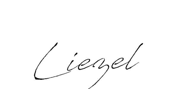 Create a beautiful signature design for name Liezel. With this signature (Antro_Vectra) fonts, you can make a handwritten signature for free. Liezel signature style 6 images and pictures png