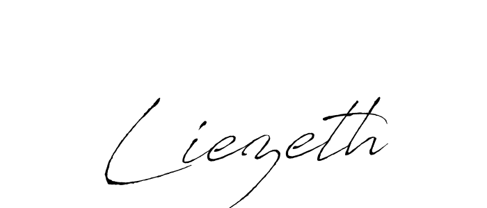 Make a beautiful signature design for name Liezeth. With this signature (Antro_Vectra) style, you can create a handwritten signature for free. Liezeth signature style 6 images and pictures png