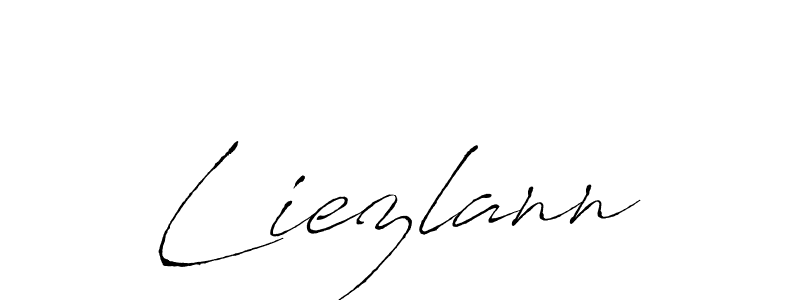 How to make Liezlann name signature. Use Antro_Vectra style for creating short signs online. This is the latest handwritten sign. Liezlann signature style 6 images and pictures png