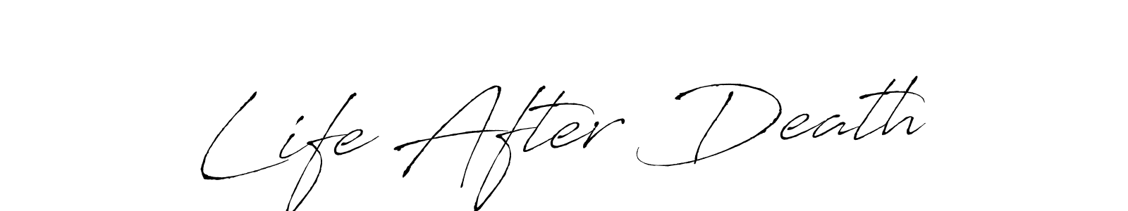 Create a beautiful signature design for name Life After Death. With this signature (Antro_Vectra) fonts, you can make a handwritten signature for free. Life After Death signature style 6 images and pictures png