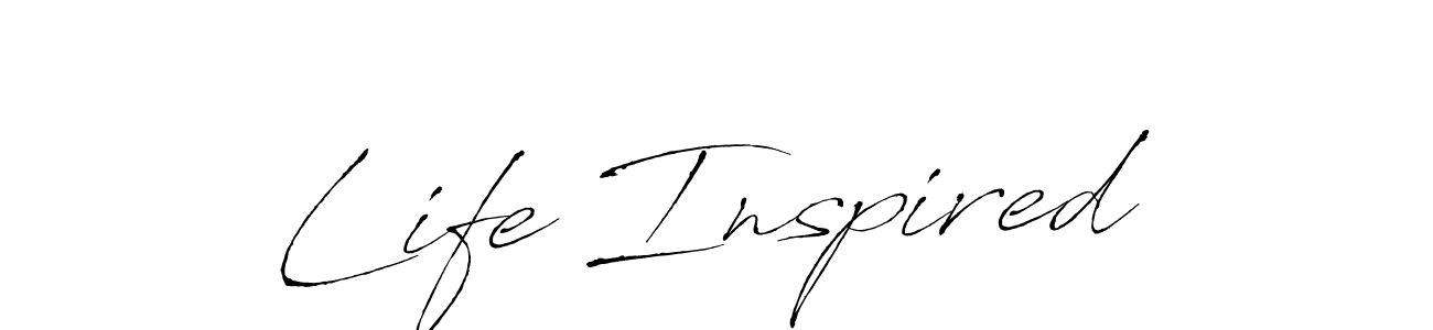 Use a signature maker to create a handwritten signature online. With this signature software, you can design (Antro_Vectra) your own signature for name Life Inspired. Life Inspired signature style 6 images and pictures png