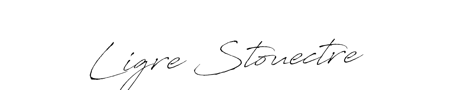 Make a beautiful signature design for name Ligre Stouectre. With this signature (Antro_Vectra) style, you can create a handwritten signature for free. Ligre Stouectre signature style 6 images and pictures png