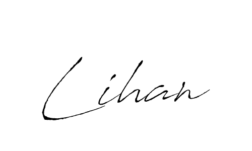 Lihan stylish signature style. Best Handwritten Sign (Antro_Vectra) for my name. Handwritten Signature Collection Ideas for my name Lihan. Lihan signature style 6 images and pictures png