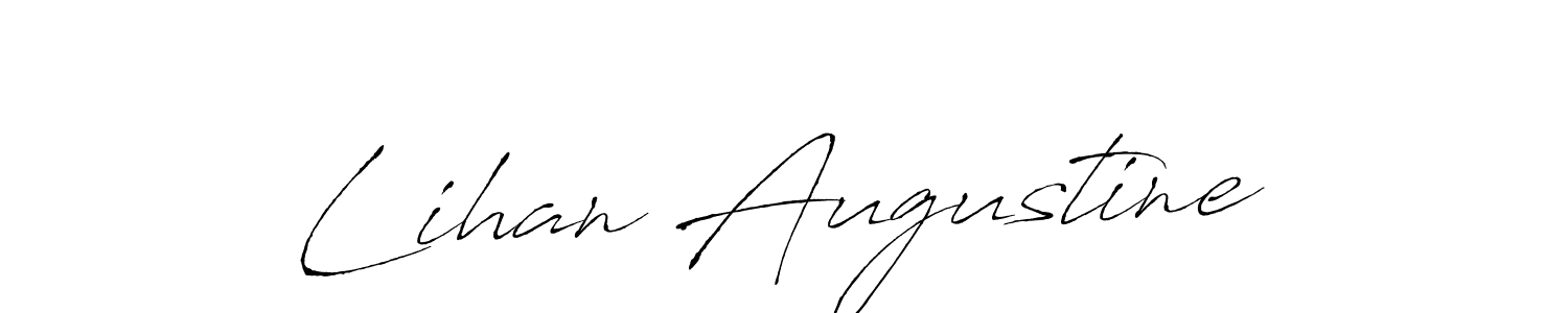 Also You can easily find your signature by using the search form. We will create Lihan Augustine name handwritten signature images for you free of cost using Antro_Vectra sign style. Lihan Augustine signature style 6 images and pictures png