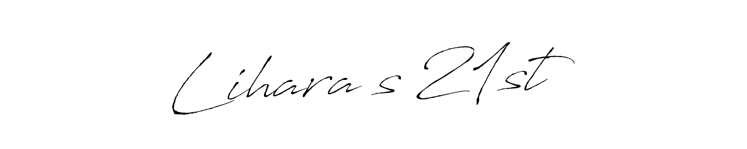 Also You can easily find your signature by using the search form. We will create Lihara’s 21st name handwritten signature images for you free of cost using Antro_Vectra sign style. Lihara’s 21st signature style 6 images and pictures png