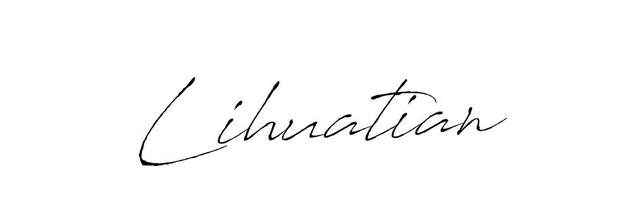 The best way (Antro_Vectra) to make a short signature is to pick only two or three words in your name. The name Lihuatian include a total of six letters. For converting this name. Lihuatian signature style 6 images and pictures png