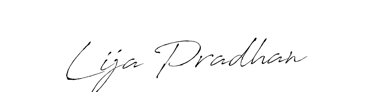 The best way (Antro_Vectra) to make a short signature is to pick only two or three words in your name. The name Lija Pradhan include a total of six letters. For converting this name. Lija Pradhan signature style 6 images and pictures png