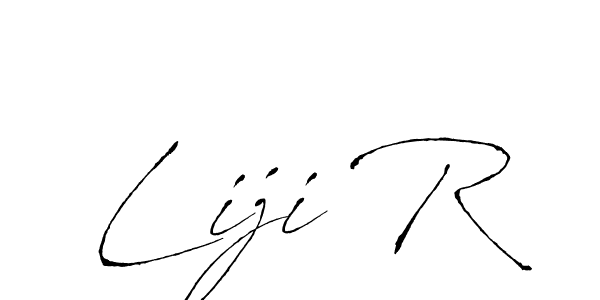 Design your own signature with our free online signature maker. With this signature software, you can create a handwritten (Antro_Vectra) signature for name Liji R. Liji R signature style 6 images and pictures png
