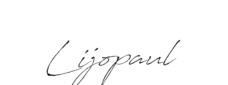 Make a beautiful signature design for name Lijopaul. With this signature (Antro_Vectra) style, you can create a handwritten signature for free. Lijopaul signature style 6 images and pictures png