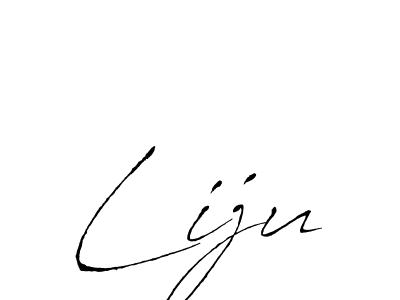 Create a beautiful signature design for name Liju. With this signature (Antro_Vectra) fonts, you can make a handwritten signature for free. Liju signature style 6 images and pictures png