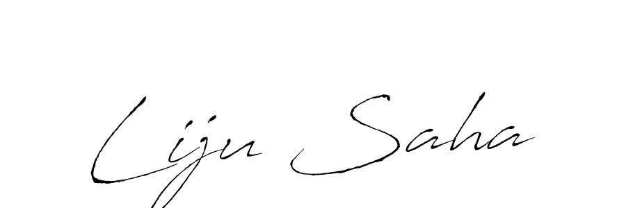 Antro_Vectra is a professional signature style that is perfect for those who want to add a touch of class to their signature. It is also a great choice for those who want to make their signature more unique. Get Liju Saha name to fancy signature for free. Liju Saha signature style 6 images and pictures png