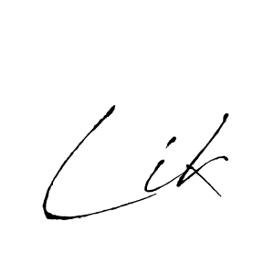 Also You can easily find your signature by using the search form. We will create Lik name handwritten signature images for you free of cost using Antro_Vectra sign style. Lik signature style 6 images and pictures png