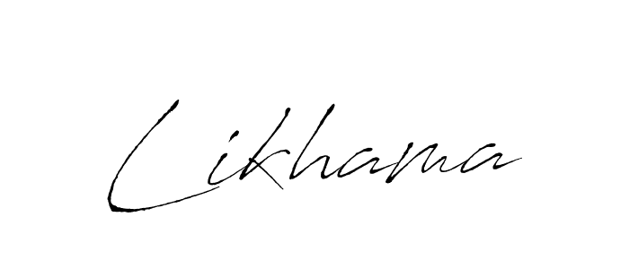 Also we have Likhama name is the best signature style. Create professional handwritten signature collection using Antro_Vectra autograph style. Likhama signature style 6 images and pictures png