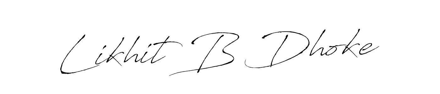 It looks lik you need a new signature style for name Likhit B Dhoke. Design unique handwritten (Antro_Vectra) signature with our free signature maker in just a few clicks. Likhit B Dhoke signature style 6 images and pictures png