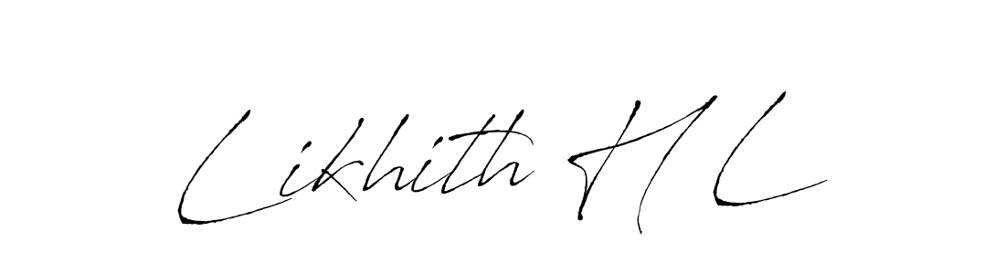 if you are searching for the best signature style for your name Likhith H L. so please give up your signature search. here we have designed multiple signature styles  using Antro_Vectra. Likhith H L signature style 6 images and pictures png