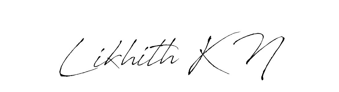 How to make Likhith K N signature? Antro_Vectra is a professional autograph style. Create handwritten signature for Likhith K N name. Likhith K N signature style 6 images and pictures png