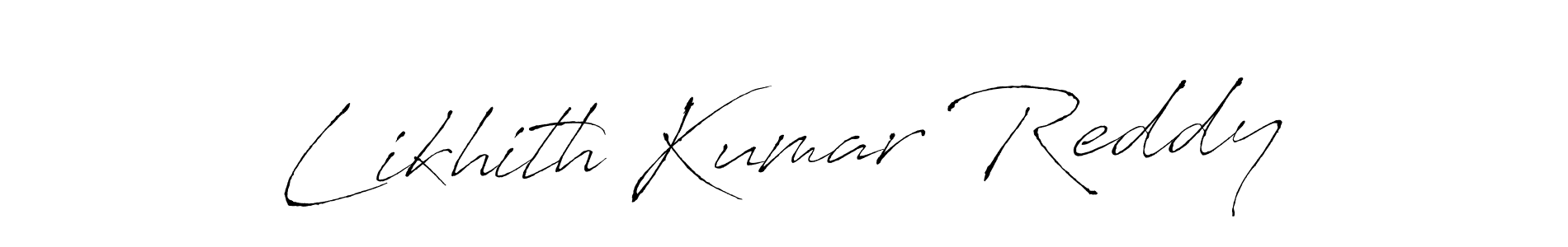 Design your own signature with our free online signature maker. With this signature software, you can create a handwritten (Antro_Vectra) signature for name Likhith Kumar Reddy. Likhith Kumar Reddy signature style 6 images and pictures png