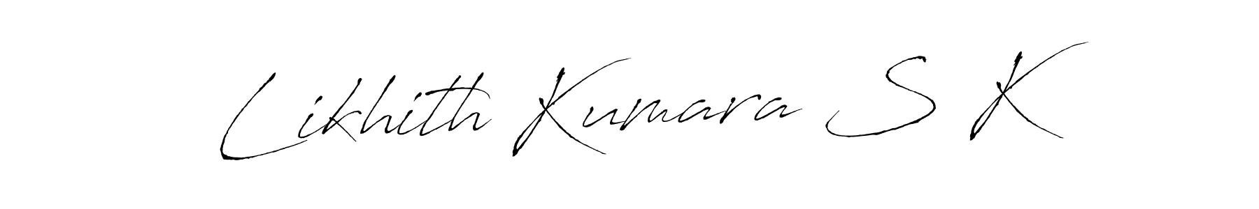 Make a beautiful signature design for name Likhith Kumara S K. Use this online signature maker to create a handwritten signature for free. Likhith Kumara S K signature style 6 images and pictures png
