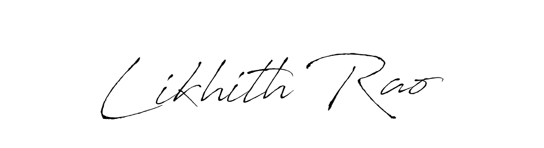 Antro_Vectra is a professional signature style that is perfect for those who want to add a touch of class to their signature. It is also a great choice for those who want to make their signature more unique. Get Likhith Rao name to fancy signature for free. Likhith Rao signature style 6 images and pictures png