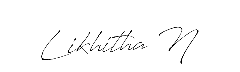 Here are the top 10 professional signature styles for the name Likhitha N. These are the best autograph styles you can use for your name. Likhitha N signature style 6 images and pictures png