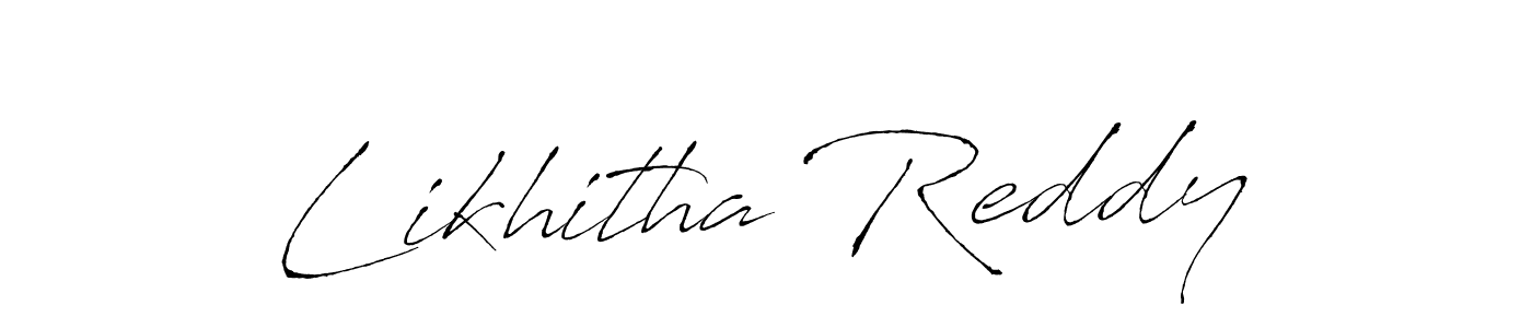 Make a beautiful signature design for name Likhitha Reddy. With this signature (Antro_Vectra) style, you can create a handwritten signature for free. Likhitha Reddy signature style 6 images and pictures png