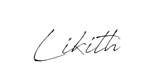 Create a beautiful signature design for name Likith. With this signature (Antro_Vectra) fonts, you can make a handwritten signature for free. Likith signature style 6 images and pictures png