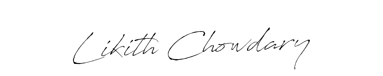 It looks lik you need a new signature style for name Likith Chowdary. Design unique handwritten (Antro_Vectra) signature with our free signature maker in just a few clicks. Likith Chowdary signature style 6 images and pictures png