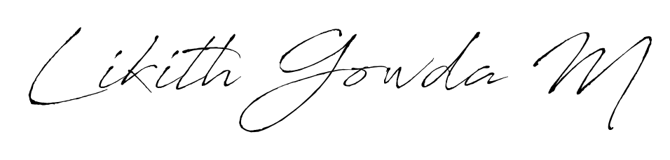 Turn your name Likith Gowda M into a signature brand with Antro_Vectra styling. Download in standard PNG or transparent format anytime. Likith Gowda M signature style 6 images and pictures png