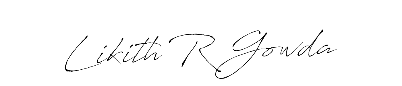 You should practise on your own different ways (Antro_Vectra) to write your name (Likith R Gowda) in signature. don't let someone else do it for you. Likith R Gowda signature style 6 images and pictures png