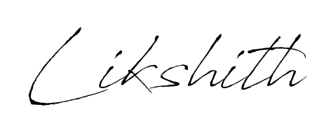 Quickly download Likshith name signature in high-resolution PNG using Antro_Vectra style. Ready to insert into PDFs and online applications. Likshith signature style 6 images and pictures png