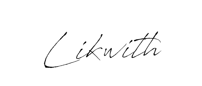 Likwith stylish signature style. Best Handwritten Sign (Antro_Vectra) for my name. Handwritten Signature Collection Ideas for my name Likwith. Likwith signature style 6 images and pictures png