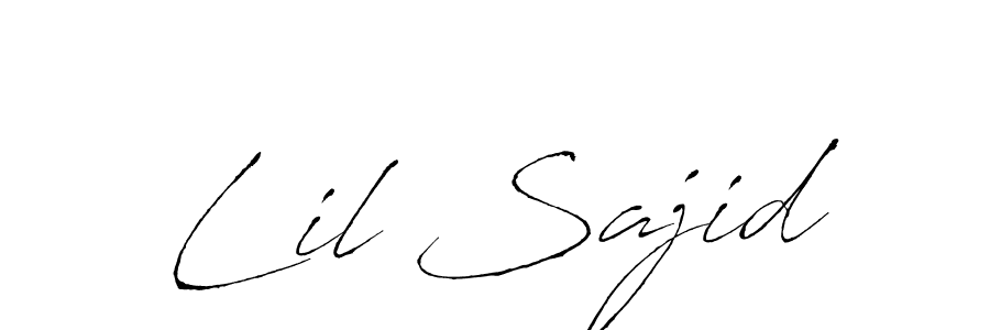 How to make Lil Sajid signature? Antro_Vectra is a professional autograph style. Create handwritten signature for Lil Sajid name. Lil Sajid signature style 6 images and pictures png