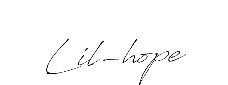 Lil-hope stylish signature style. Best Handwritten Sign (Antro_Vectra) for my name. Handwritten Signature Collection Ideas for my name Lil-hope. Lil-hope signature style 6 images and pictures png