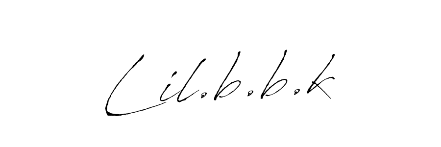 You should practise on your own different ways (Antro_Vectra) to write your name (Lil.b.b.k) in signature. don't let someone else do it for you. Lil.b.b.k signature style 6 images and pictures png