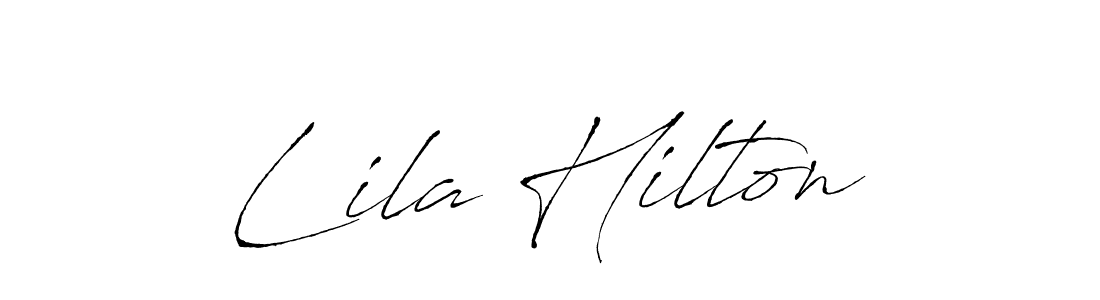 Make a beautiful signature design for name Lila Hilton. With this signature (Antro_Vectra) style, you can create a handwritten signature for free. Lila Hilton signature style 6 images and pictures png