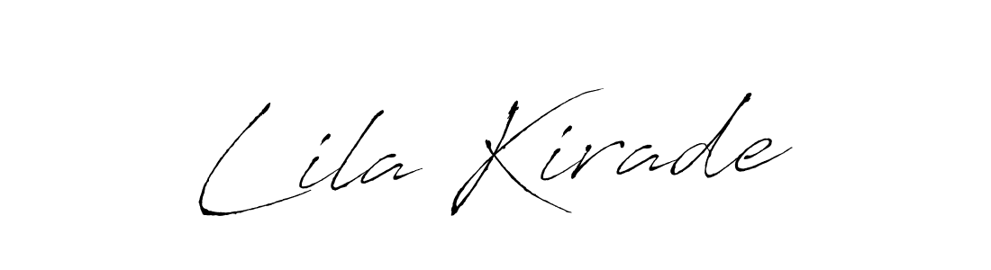 Use a signature maker to create a handwritten signature online. With this signature software, you can design (Antro_Vectra) your own signature for name Lila Kirade. Lila Kirade signature style 6 images and pictures png