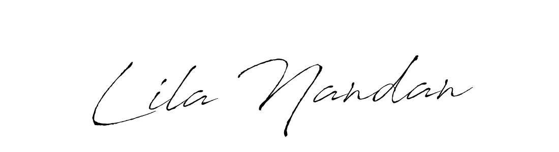 Also You can easily find your signature by using the search form. We will create Lila Nandan name handwritten signature images for you free of cost using Antro_Vectra sign style. Lila Nandan signature style 6 images and pictures png
