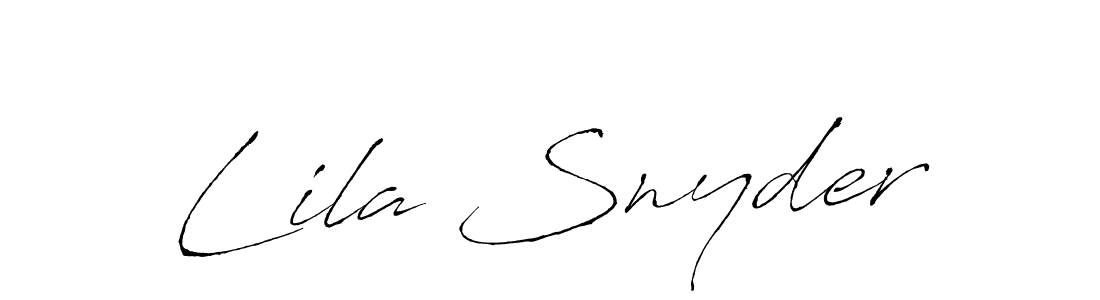 Make a beautiful signature design for name Lila Snyder. Use this online signature maker to create a handwritten signature for free. Lila Snyder signature style 6 images and pictures png