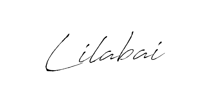 How to make Lilabai signature? Antro_Vectra is a professional autograph style. Create handwritten signature for Lilabai name. Lilabai signature style 6 images and pictures png