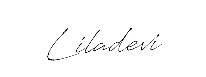 if you are searching for the best signature style for your name Liladevi. so please give up your signature search. here we have designed multiple signature styles  using Antro_Vectra. Liladevi signature style 6 images and pictures png