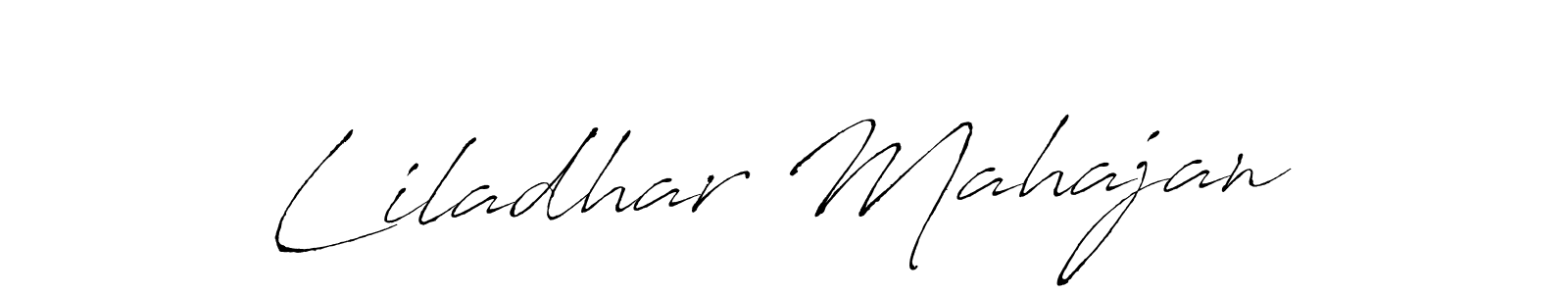 It looks lik you need a new signature style for name Liladhar Mahajan. Design unique handwritten (Antro_Vectra) signature with our free signature maker in just a few clicks. Liladhar Mahajan signature style 6 images and pictures png