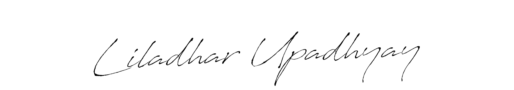 Make a beautiful signature design for name Liladhar Upadhyay. With this signature (Antro_Vectra) style, you can create a handwritten signature for free. Liladhar Upadhyay signature style 6 images and pictures png