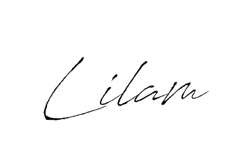 Design your own signature with our free online signature maker. With this signature software, you can create a handwritten (Antro_Vectra) signature for name Lilam. Lilam signature style 6 images and pictures png