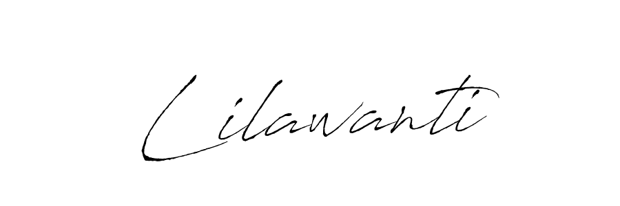 How to make Lilawanti signature? Antro_Vectra is a professional autograph style. Create handwritten signature for Lilawanti name. Lilawanti signature style 6 images and pictures png