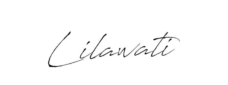 Design your own signature with our free online signature maker. With this signature software, you can create a handwritten (Antro_Vectra) signature for name Lilawati. Lilawati signature style 6 images and pictures png