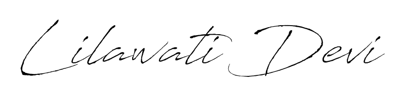 Enhance your business communications with Lilawati Devi signature in Antro_Vectra lettering. Clean, modern, and universally compatible. Lilawati Devi signature style 6 images and pictures png