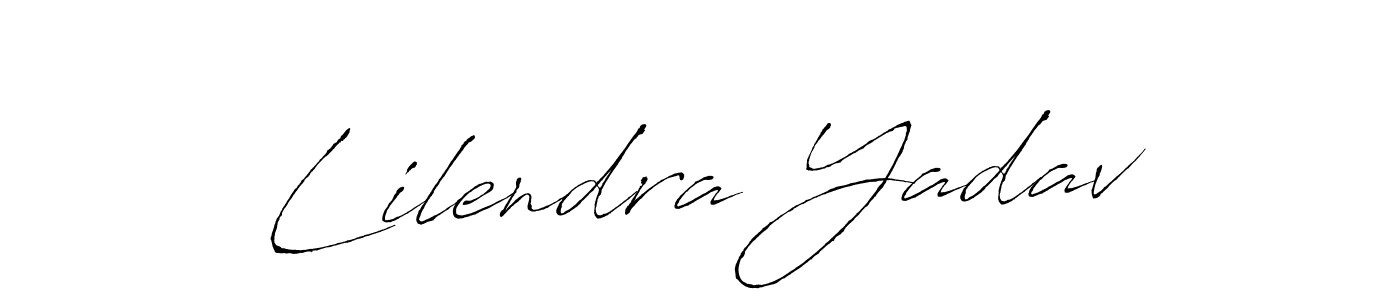 Create a beautiful signature design for name Lilendra Yadav. With this signature (Antro_Vectra) fonts, you can make a handwritten signature for free. Lilendra Yadav signature style 6 images and pictures png