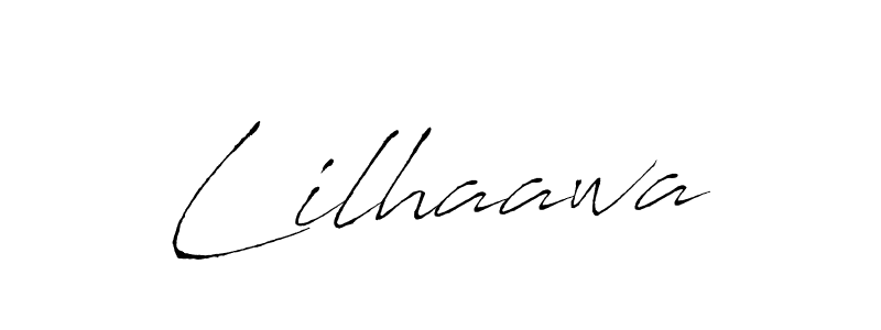Design your own signature with our free online signature maker. With this signature software, you can create a handwritten (Antro_Vectra) signature for name Lilhaawa. Lilhaawa signature style 6 images and pictures png