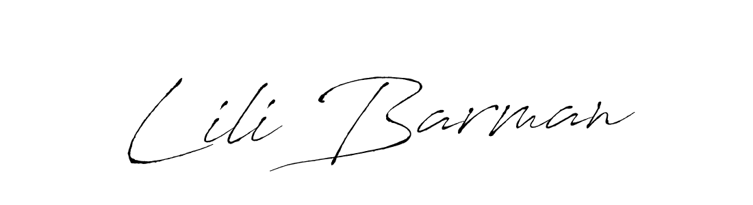 Also You can easily find your signature by using the search form. We will create Lili Barman name handwritten signature images for you free of cost using Antro_Vectra sign style. Lili Barman signature style 6 images and pictures png